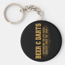 Beer N Darts Keychain