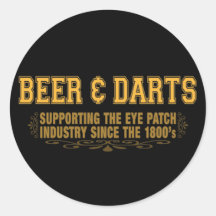 Beer N Darts Stickers