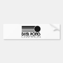 Beer Pong Champion Bumper Sticker