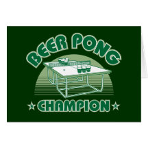 Beer Pong Champion Cards