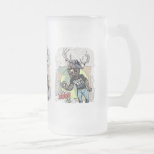 Beer? Pong Funny Beer Deer Hybrid Mugs