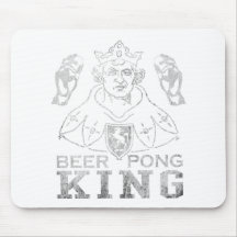Beer Pong King Mouse Pad