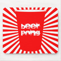 beer pong mouse pads