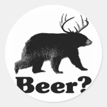 Beer? Round Sticker