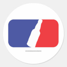 Beer Sport Round Sticker