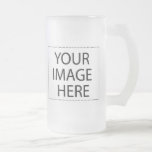 Beer stein - frosted glass tall template 16oz mugs