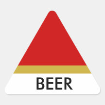 BEER triange sticker