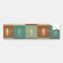 Bees Pop Art Bumper Sticker