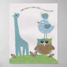 Before you were born, I loved you Nursery wall art Print