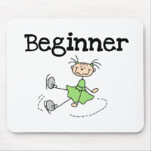 Beginner Ice Skating T-shirts and Gifts Mousepad