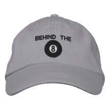 Behind The Eight Ball Embroidered Hat