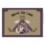 Behold the Lamb - Christian Easter Greeting Card