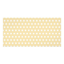 Beige and White Polka Dot Pattern. Spotty. Personalized Photo Card
