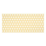 Beige and White Polka Dot Pattern. Spotty. Custom Rack Card