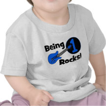 Being 1 Rocks! Personalised Baby's 1st Birthday Shirts