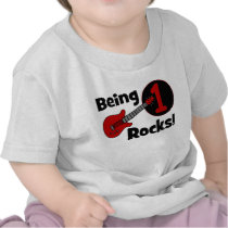 Being 1 Rocks! Personalised Baby's 1st Birthday t-shirts