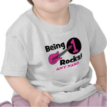 Being 1 Rocks! with Pink Guitar t-shirts