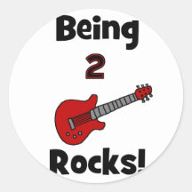 Being 2 Rocks!  with Guitar Stickers