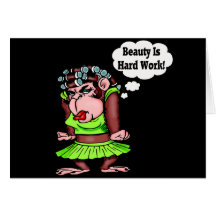 Being Beautiful Is Hard Work Cards
