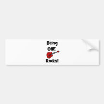 Being One (1) Rocks! Bumper Sticker