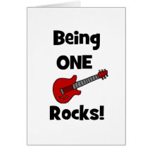 Being One (1) Rocks! Greeting Cards
