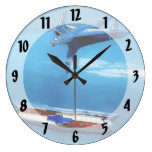 Bel Air Hood Ornament Round Wallclocks