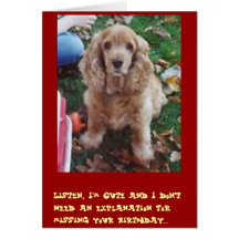 Belated B-Day Card