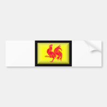 Belgium-Walloon Flag Bumper Stickers