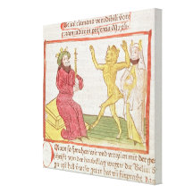 Belial dances before King Solomon Gallery Wrap Canvas