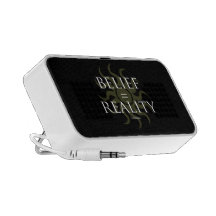 Belief = Reality Notebook Speakers