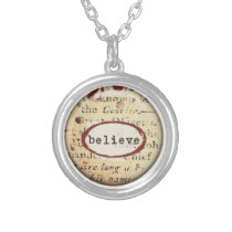 believe art journal necklaces