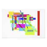 "Believe" Colourful Boxes Abstract Design Art Photo