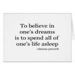 Believe in Dreams quote Greeting Card