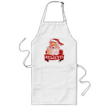 Believe In Santa Claus Apron