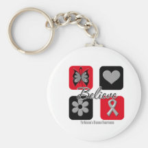 Believe Inspirations Parkinson's Disease Awareness Keychain