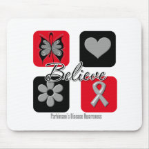 Believe Inspirations Parkinson's Disease Awareness Mousepads