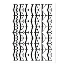 believe postcard
