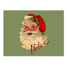 Believe Santa Post Cards