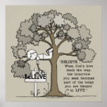 BELIEVE to LIVE-Square No Border Posters