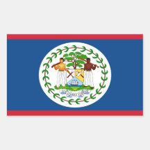 Belise Flag Rectangle Sticker