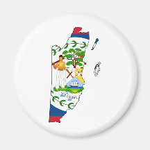 Belise map BZ Fridge Magnet
