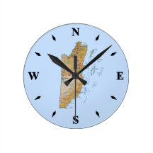 Belise Map Clock