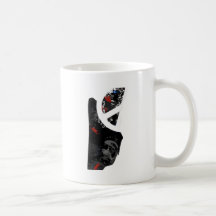 Belise Trendy Peace Sign with Belizean map Mug