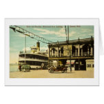 Belle Isle Steamer, Woodward Ave. Landing, Detroit Card