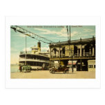 Belle Isle Steamer, Woodward Ave. Landing, Detroit Post Card