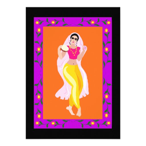 Belly Dancer Personalized Invitation