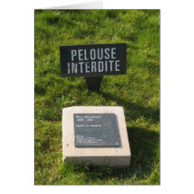 Belmondo's Plaque Card