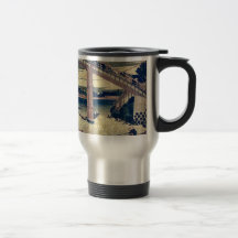 Below Mannen Bridge by Katsushika,Hokusai Mug