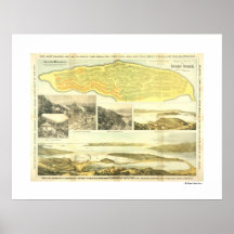Belvedere Peninsula, Marin County, ca. 1890. Poste Poster