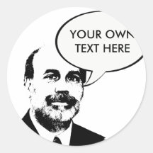 Ben Bernanke Round Stickers